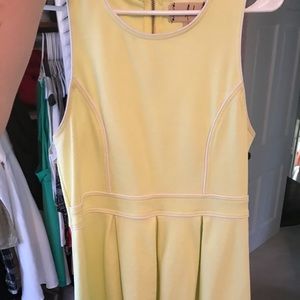 Pale green cotton pleated dress